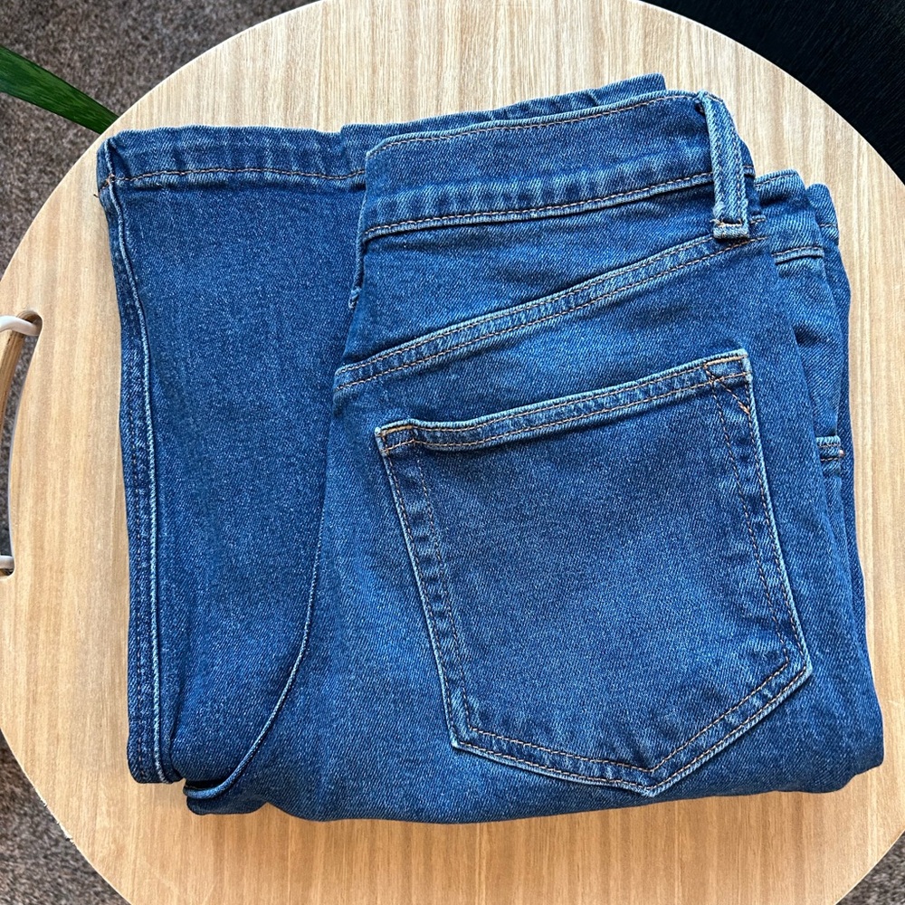 GAP High Rise Stride Wide Leg Jeans